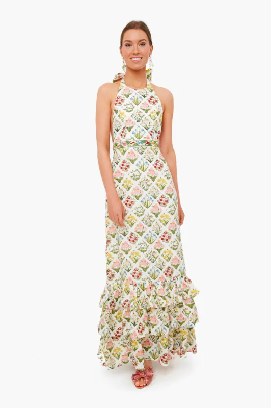 Hand Embroidered Magdalena Magnolia Dress sold by Tuckernuck