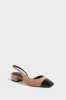 Black Natural Cecile Sling Back Heels sold by Tuckernuck