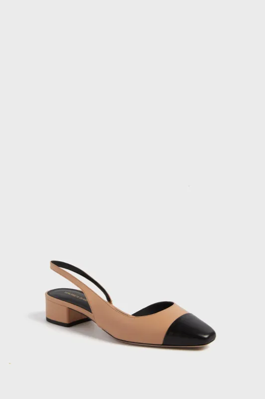 Black Natural Cecile Sling Back Heels sold by Tuckernuck