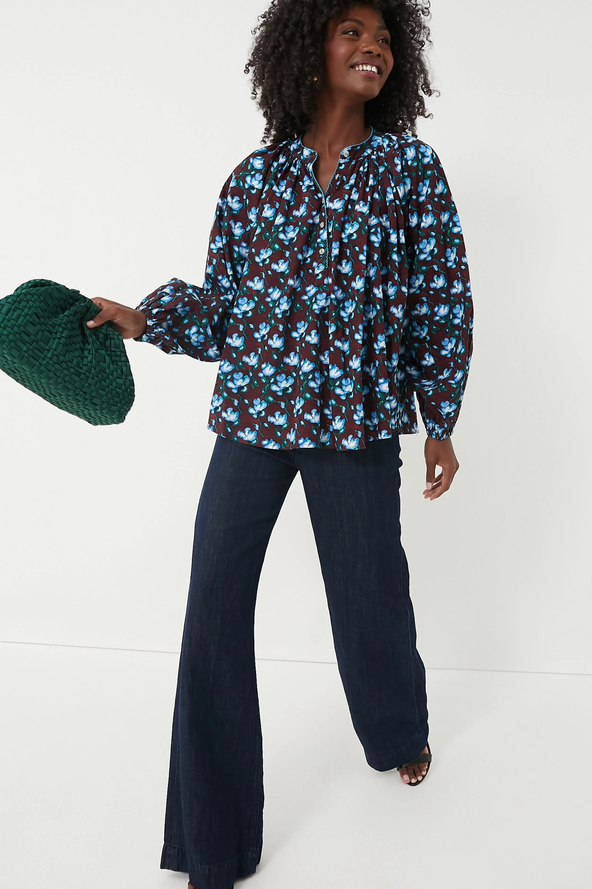 Recuerdos Print Kaia Blouse sold by Tuckernuck product image thumbnail 2