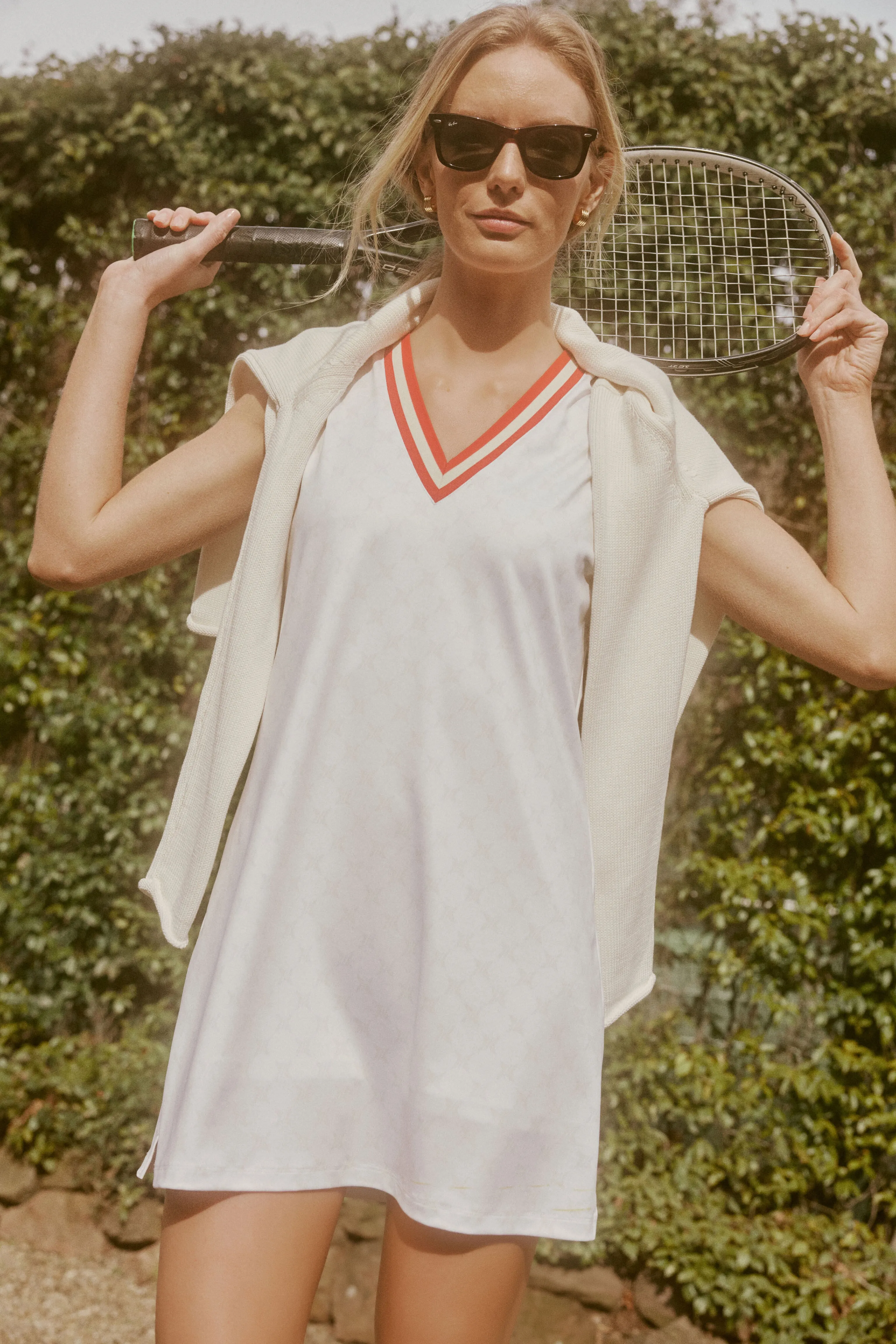 White and Retro Red Suzanne Tennis Dress sold by Tuckernuck product image thumbnail 2