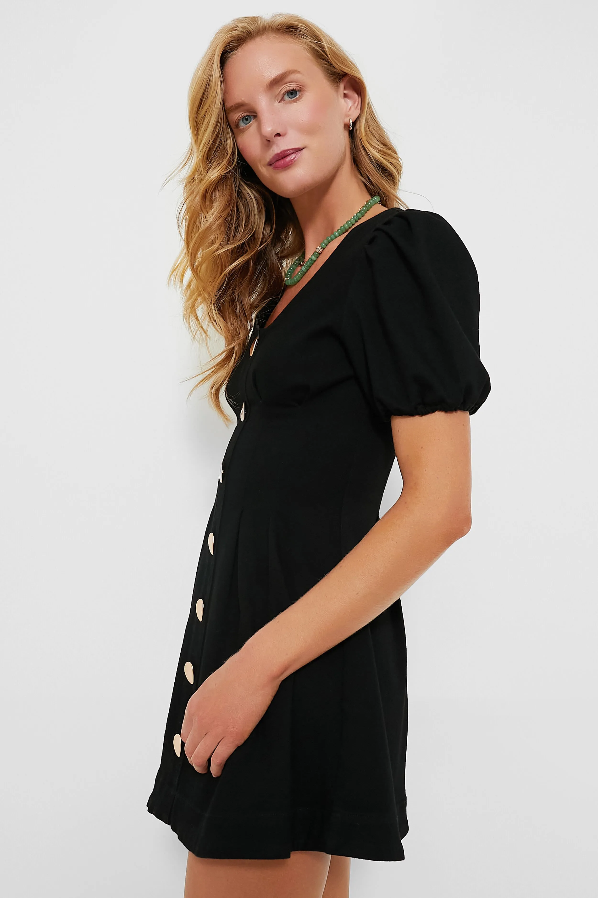 Black Denim Emelia Mini Dress sold by Tuckernuck product image thumbnail 3