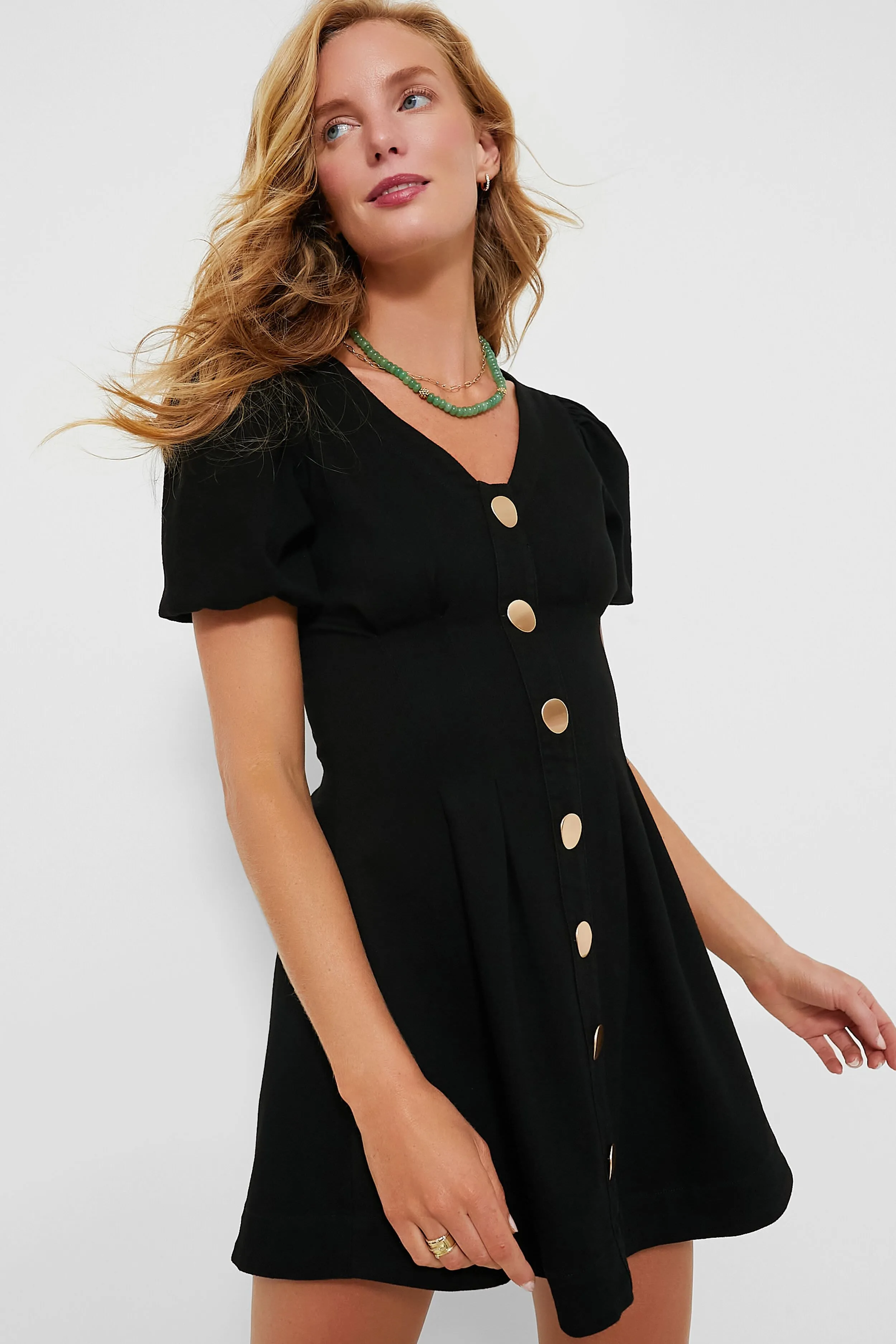 Black Denim Emelia Mini Dress sold by Tuckernuck