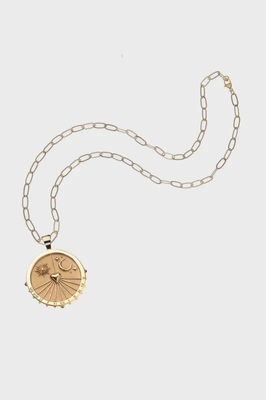 FOREVER Sundial Pendant Coin sold by Tuckernuck
