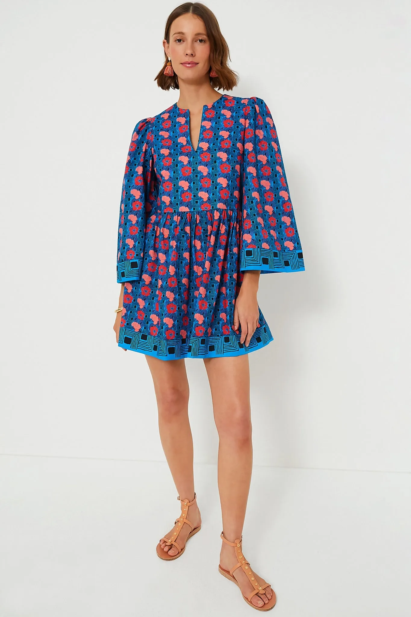 Retro Floral Izzie Dress sold by Tuckernuck product image thumbnail 3