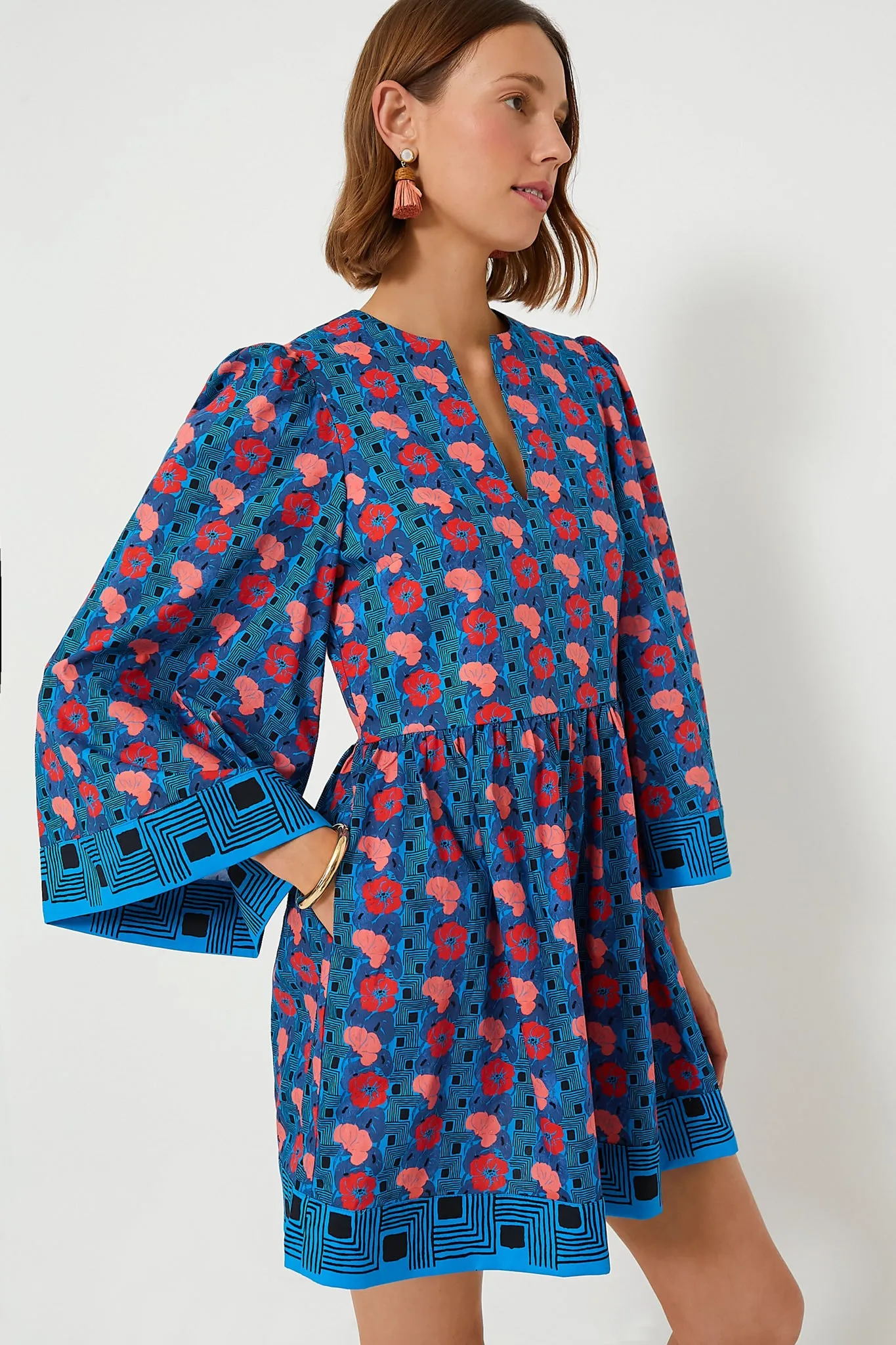 Retro Floral Izzie Dress sold by Tuckernuck product image thumbnail 4