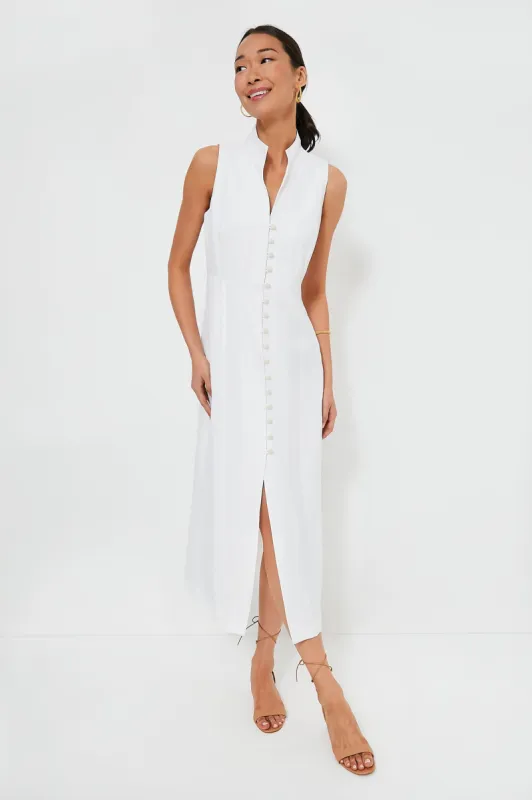 White Leighton Midi Dress made by Tuckernuck