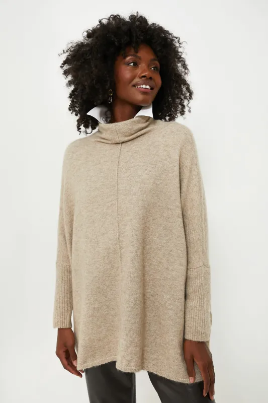 Exclusive Taupe Turtleneck Soft Sweater sold by Tuckernuck