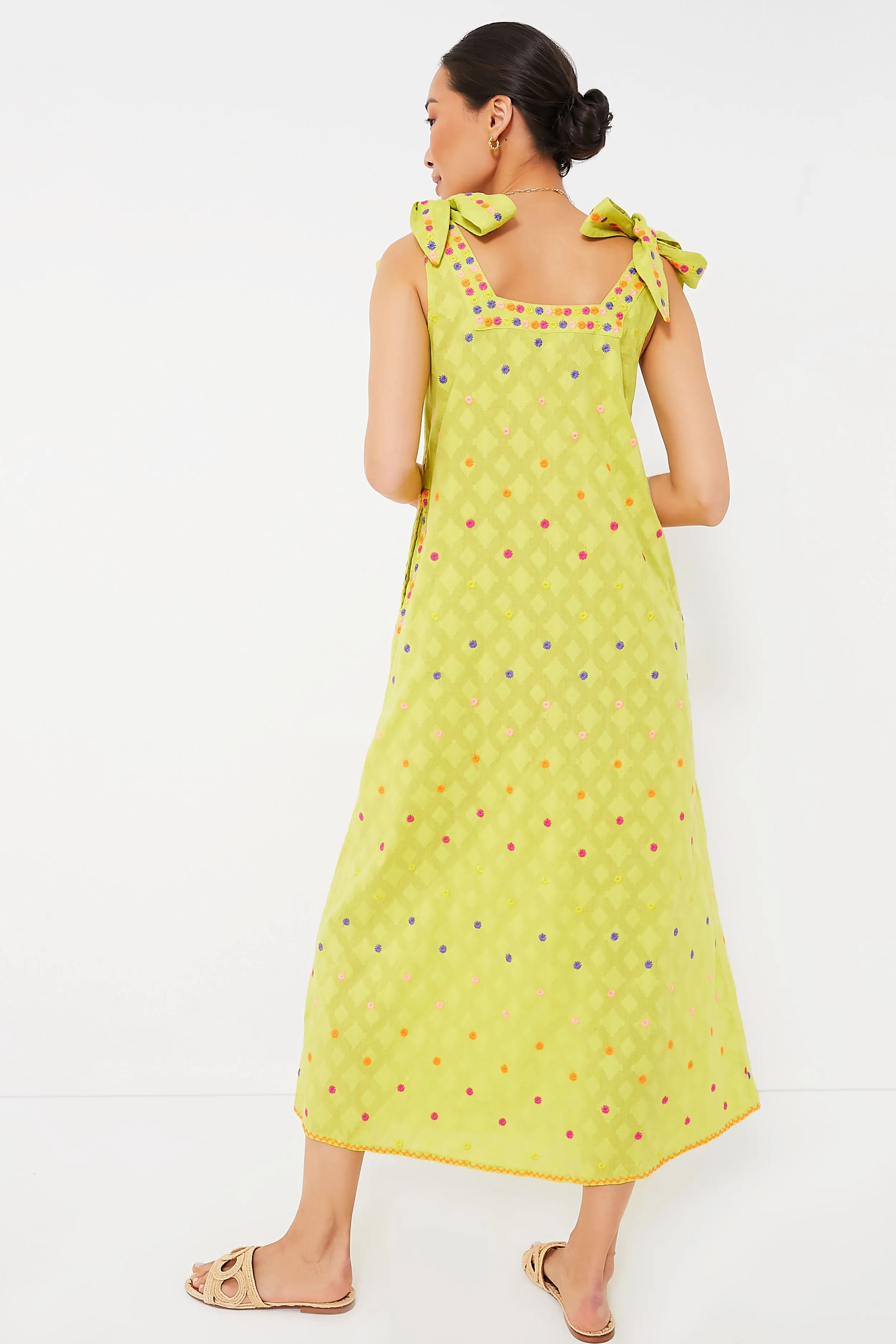 Lime Jacquard Obsidian Dress sold by Tuckernuck product image thumbnail 4