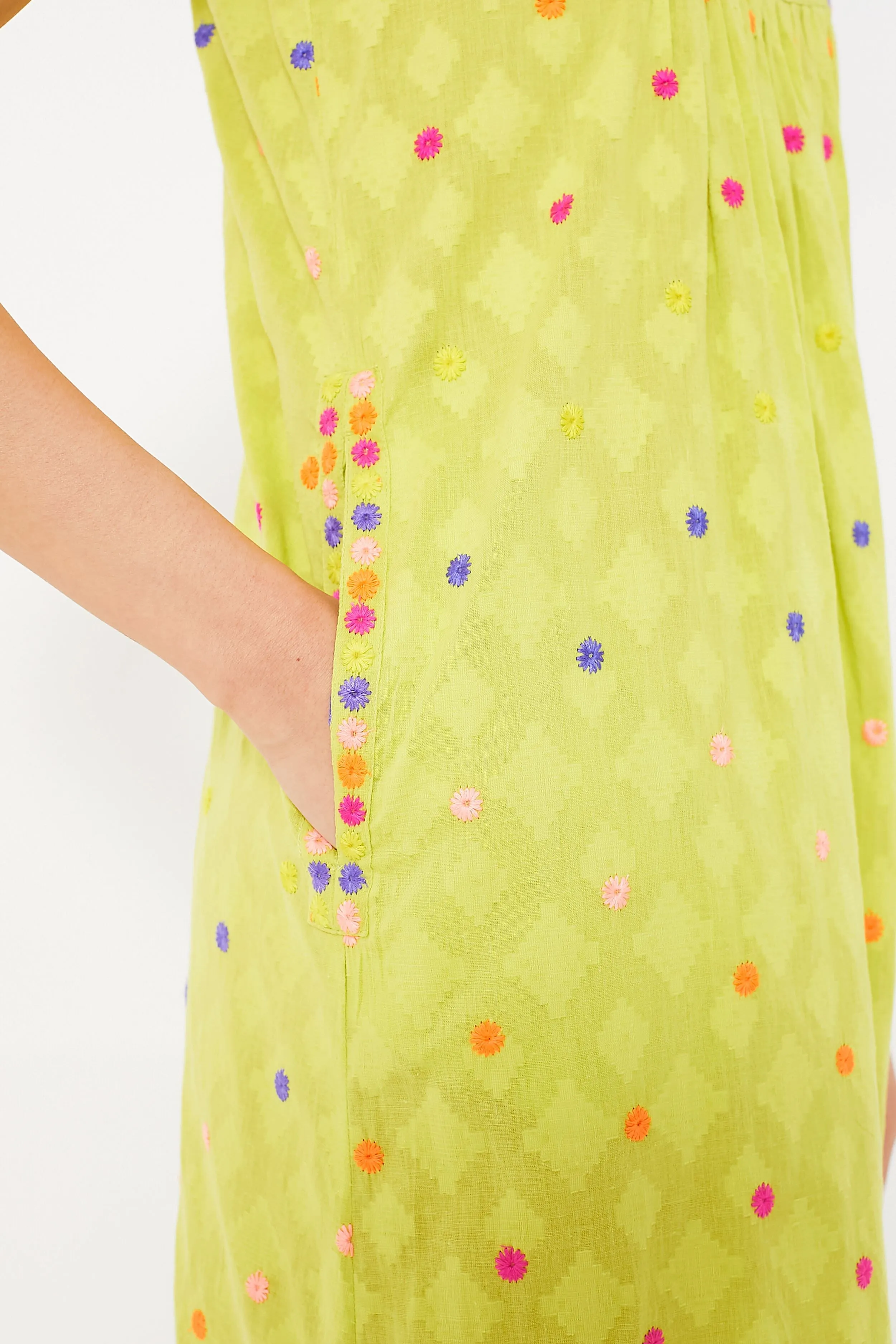 Lime Jacquard Obsidian Dress sold by Tuckernuck product image thumbnail 5