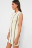Ivory and Army Green Stripe Lanie Dress sold by Tuckernuck