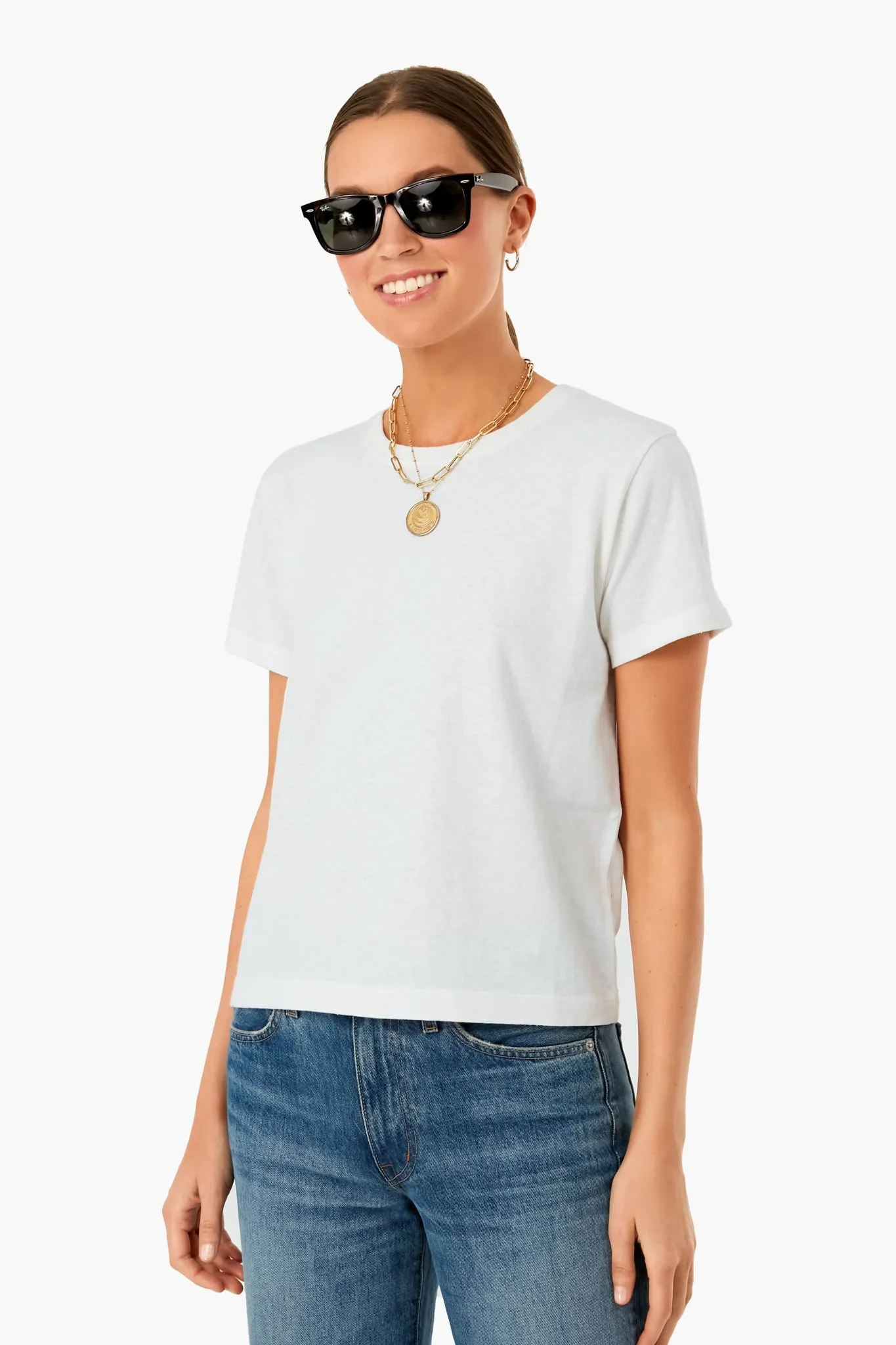 Off White Vintage Crewneck Tee sold by Tuckernuck