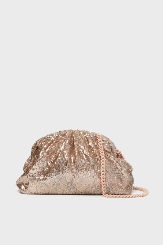 Mink Paillettes Game Clutch sold by Tuckernuck