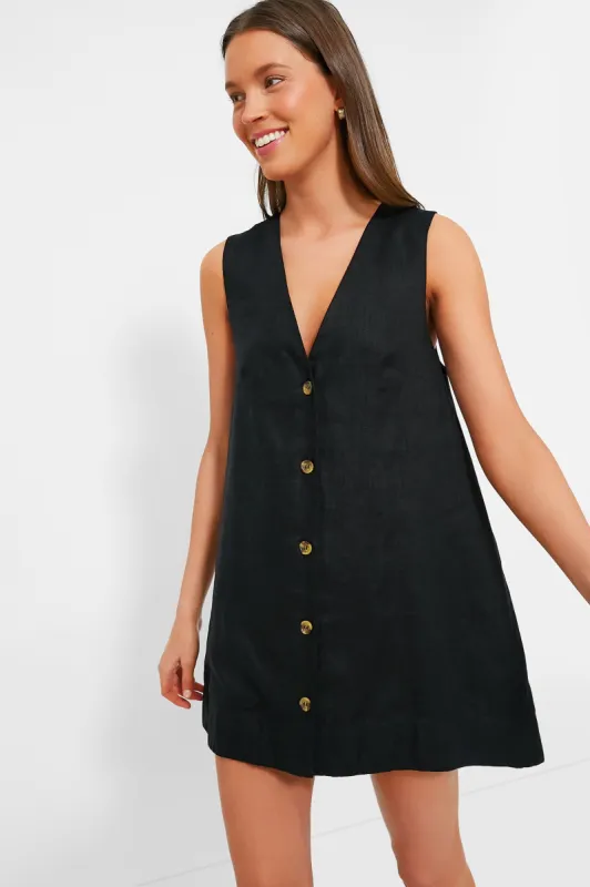 Black Nancy Mini Dress made by Posse