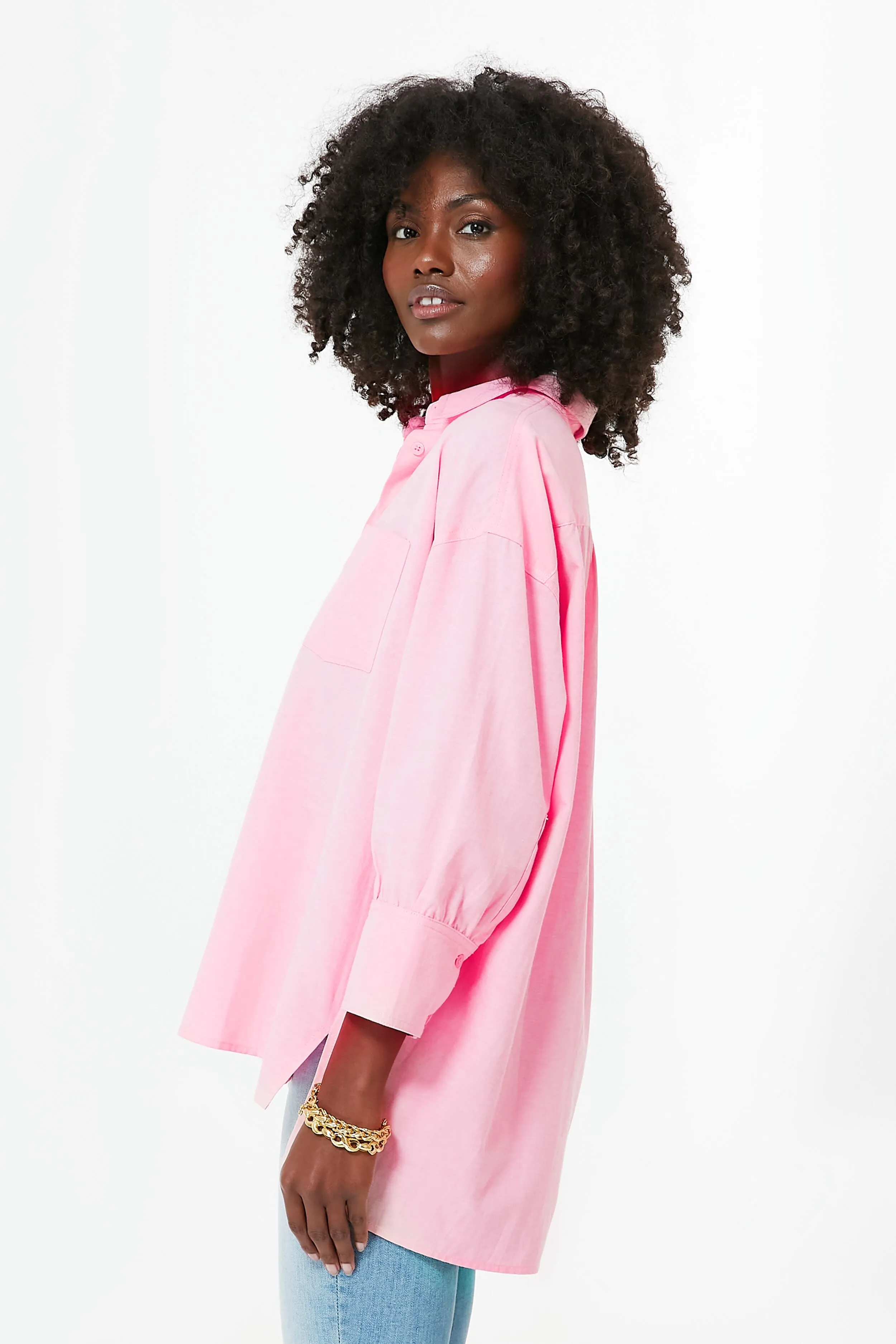 Pink Adair Boyfriend Shirt sold by Tuckernuck product image thumbnail 3