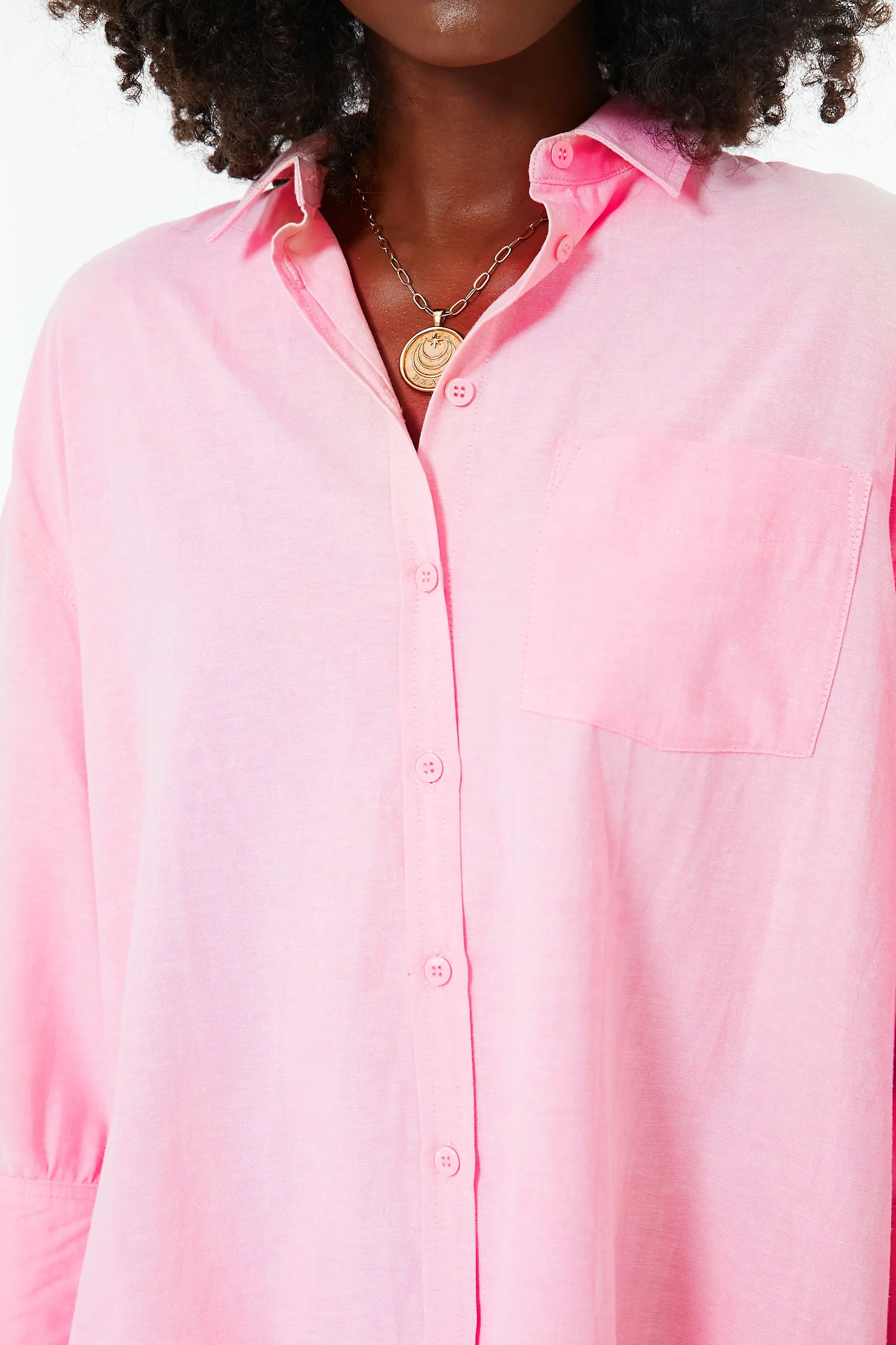 Pink Adair Boyfriend Shirt sold by Tuckernuck product image thumbnail 5