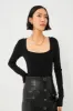 Black Marjetta Bodysuit sold by Tuckernuck