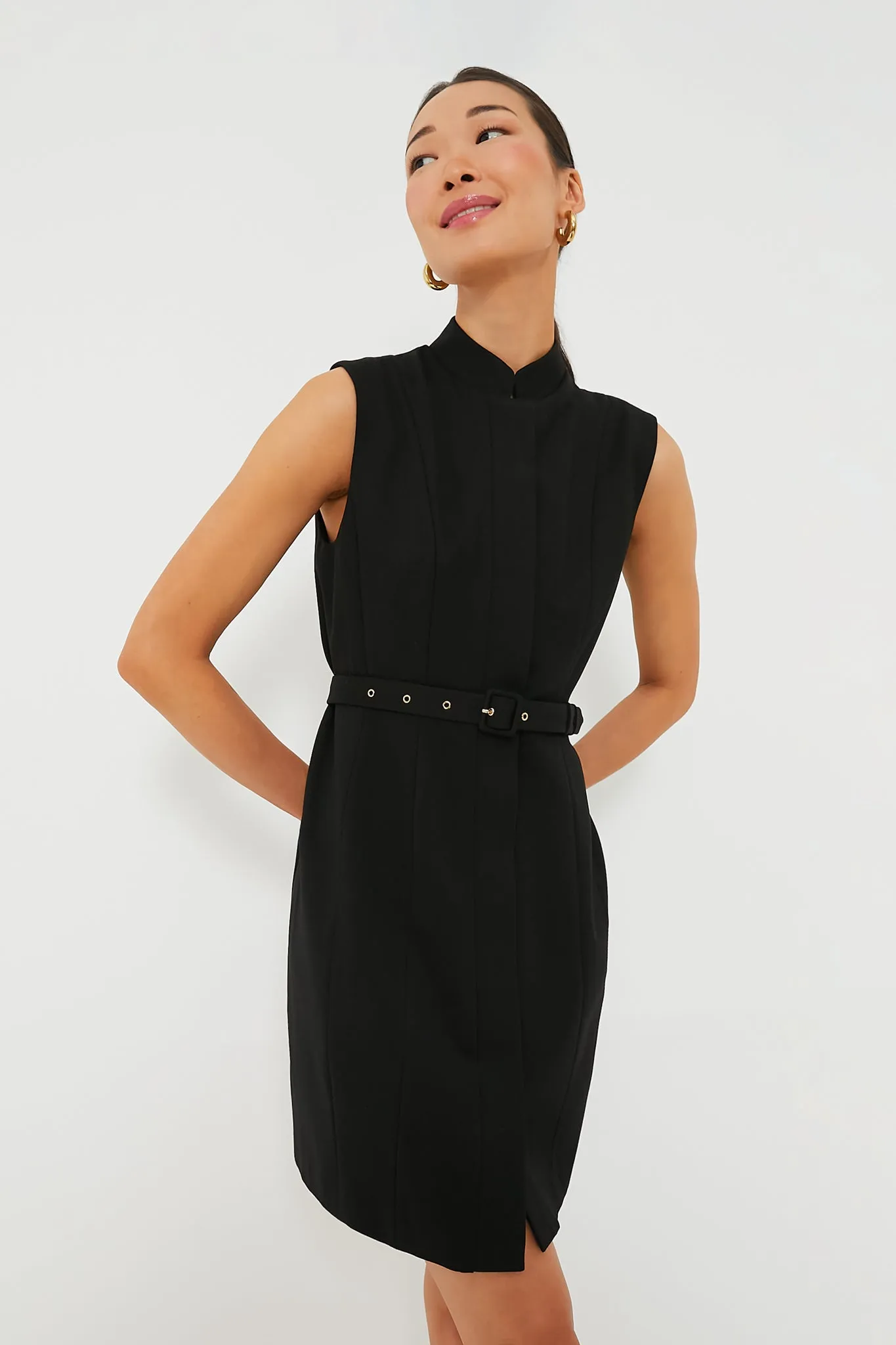 Black Sleeveless Dahlia Dress sold by Tuckernuck
