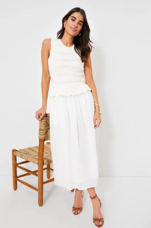 Cream Heather Crochet Dress sold by Tuckernuck