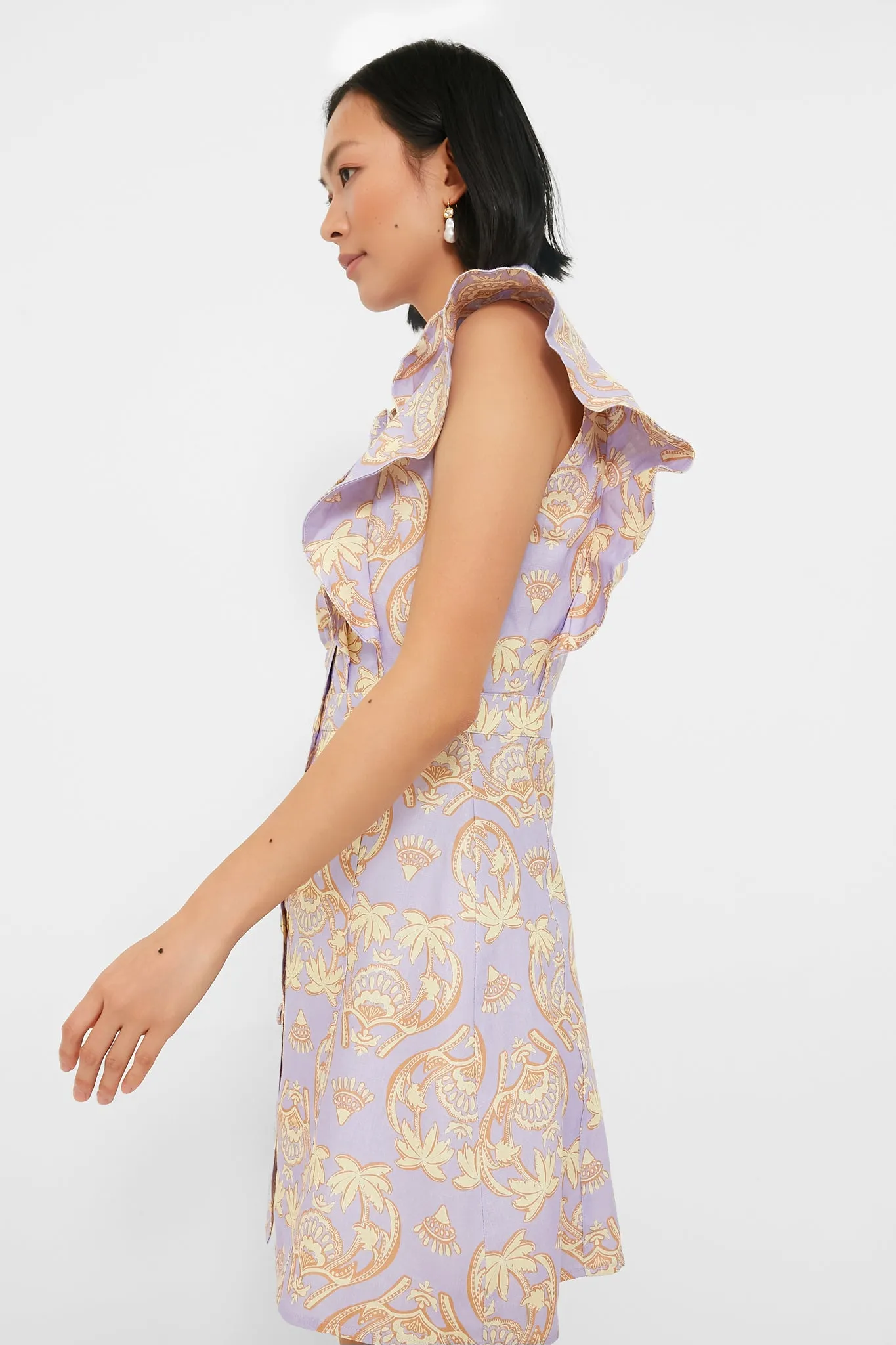 Palm Spliced Florence Mini Dress sold by Tuckernuck product image thumbnail 3