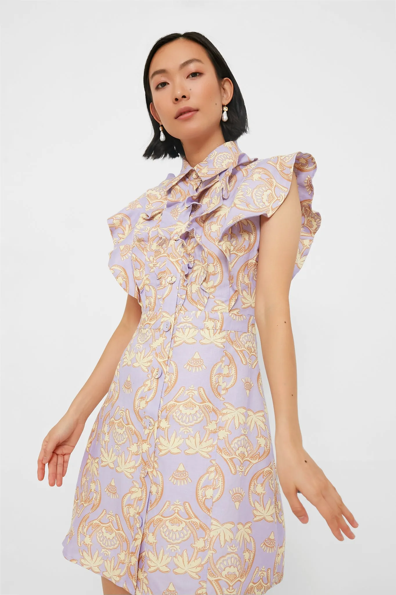 Palm Spliced Florence Mini Dress sold by Tuckernuck product image thumbnail 2