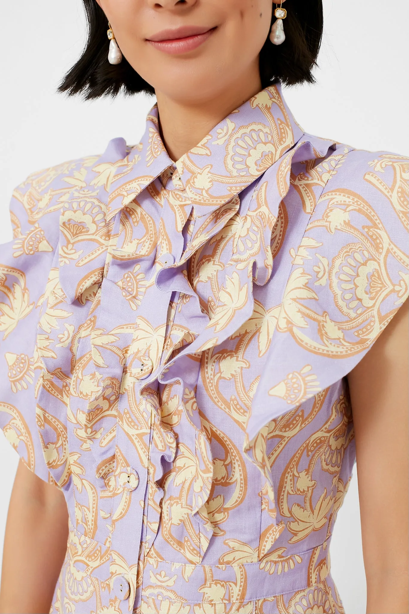 Palm Spliced Florence Mini Dress sold by Tuckernuck product image thumbnail 5