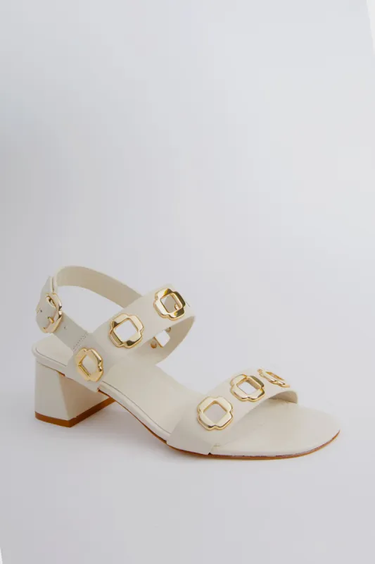 Ivory Milan Heeled Sandals sold by Tuckernuck