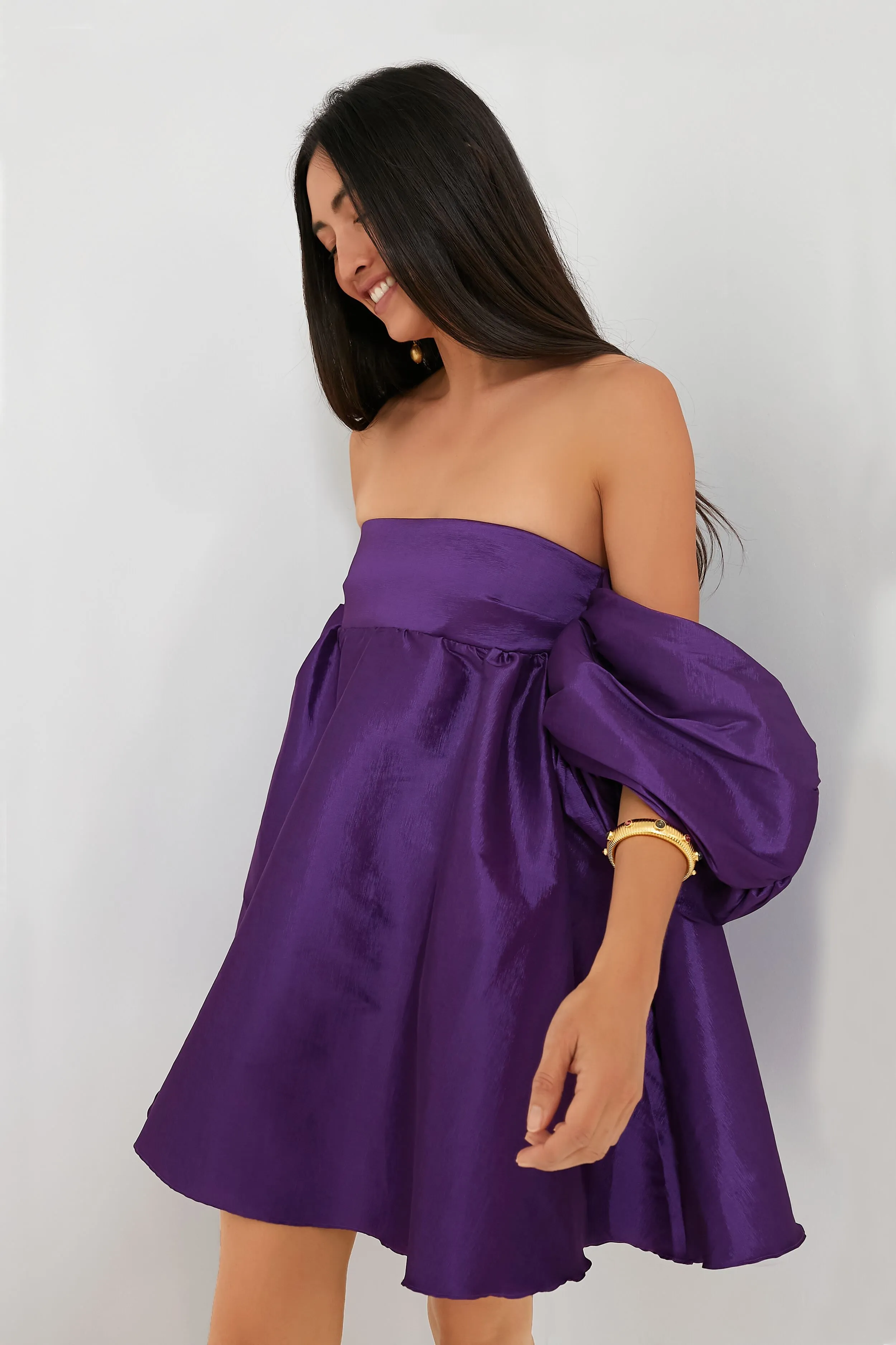 Purple Gitta Mini Dress sold by Tuckernuck product image thumbnail 3