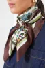 Sharp Floral Medium Silk Scarf sold by Tuckernuck