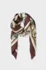Sharp Floral Medium Silk Scarf sold by Tuckernuck