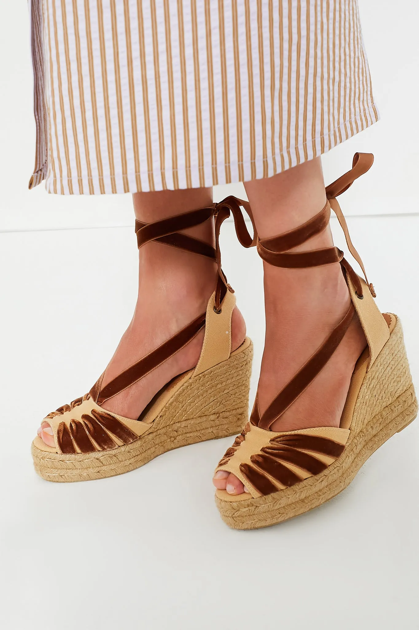 Honey and Gold High Catalina Dali Espadrilles sold by Tuckernuck product image thumbnail 3