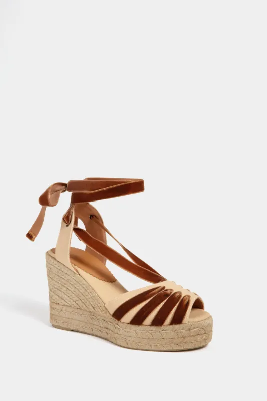 Honey and Gold High Catalina Dali Espadrilles sold by Tuckernuck