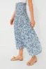 Light Sky Pressed Floral Print The Knoll Skirt sold by Tuckernuck