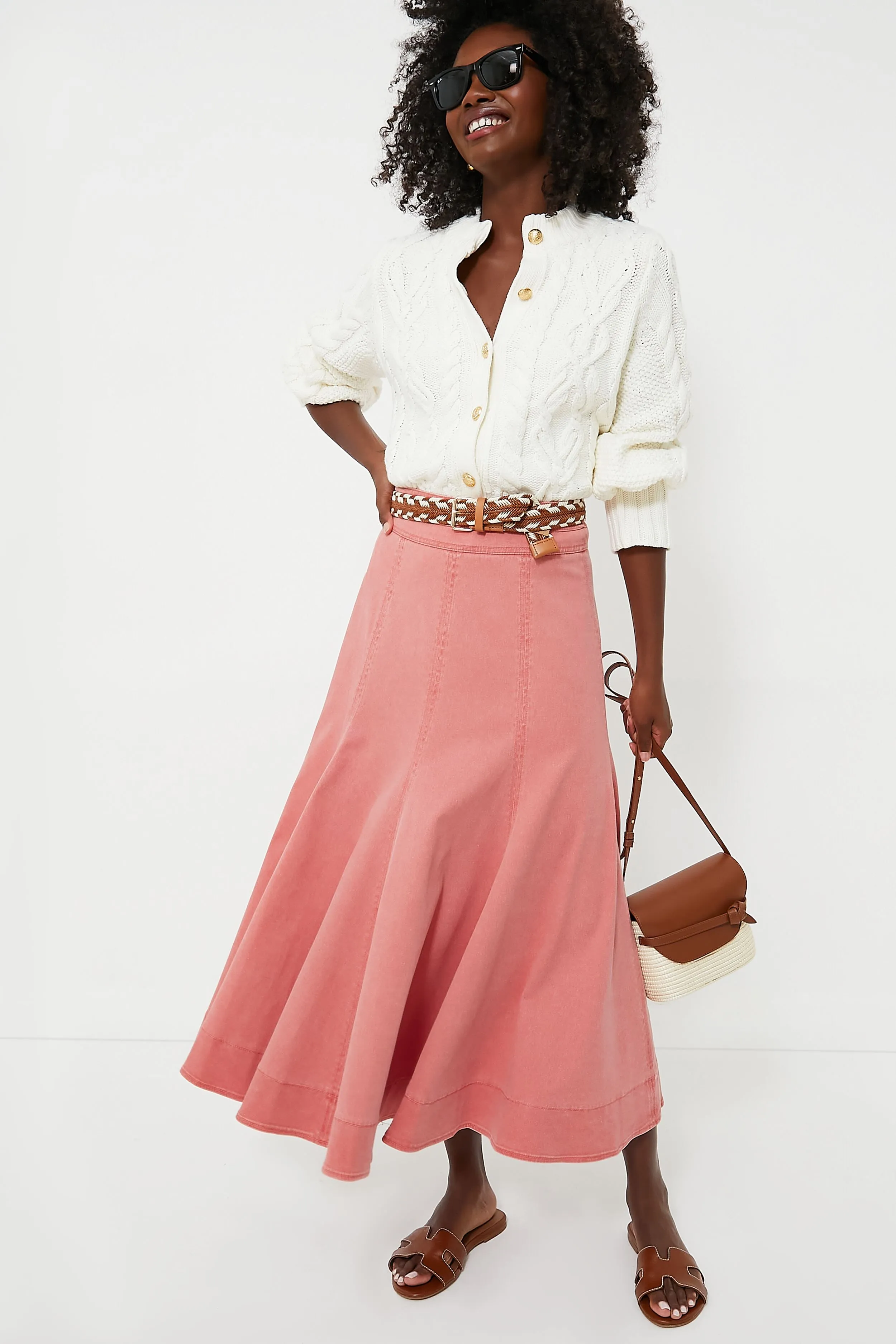 Nantucket Red Stretch Twill Brynn Skirt sold by Tuckernuck product image thumbnail 2