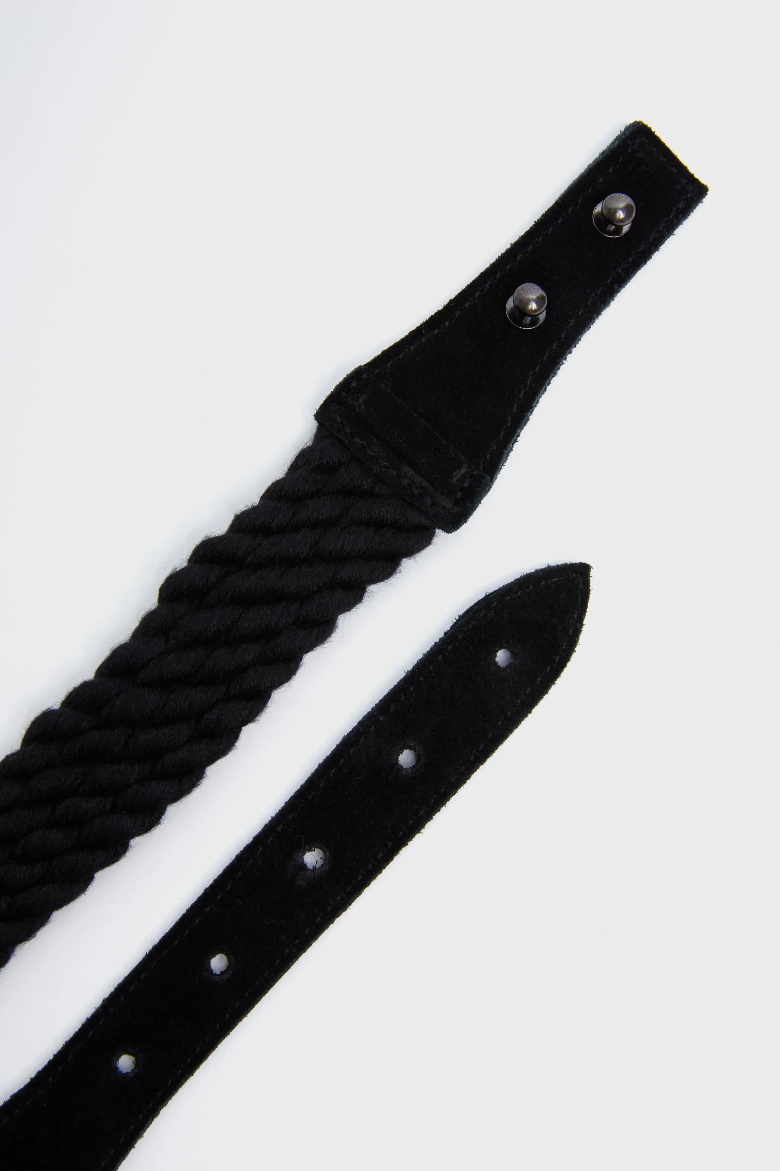Black Braided Cord Belt sold by Tuckernuck product image thumbnail 4