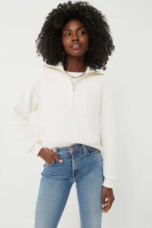 Egret Roselle Half Zip Fleece sold by Tuckernuck