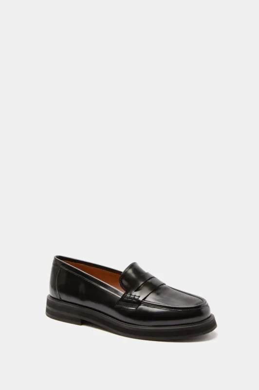 Black Patent Leather Sadie Loafers | Parallel display picture 2