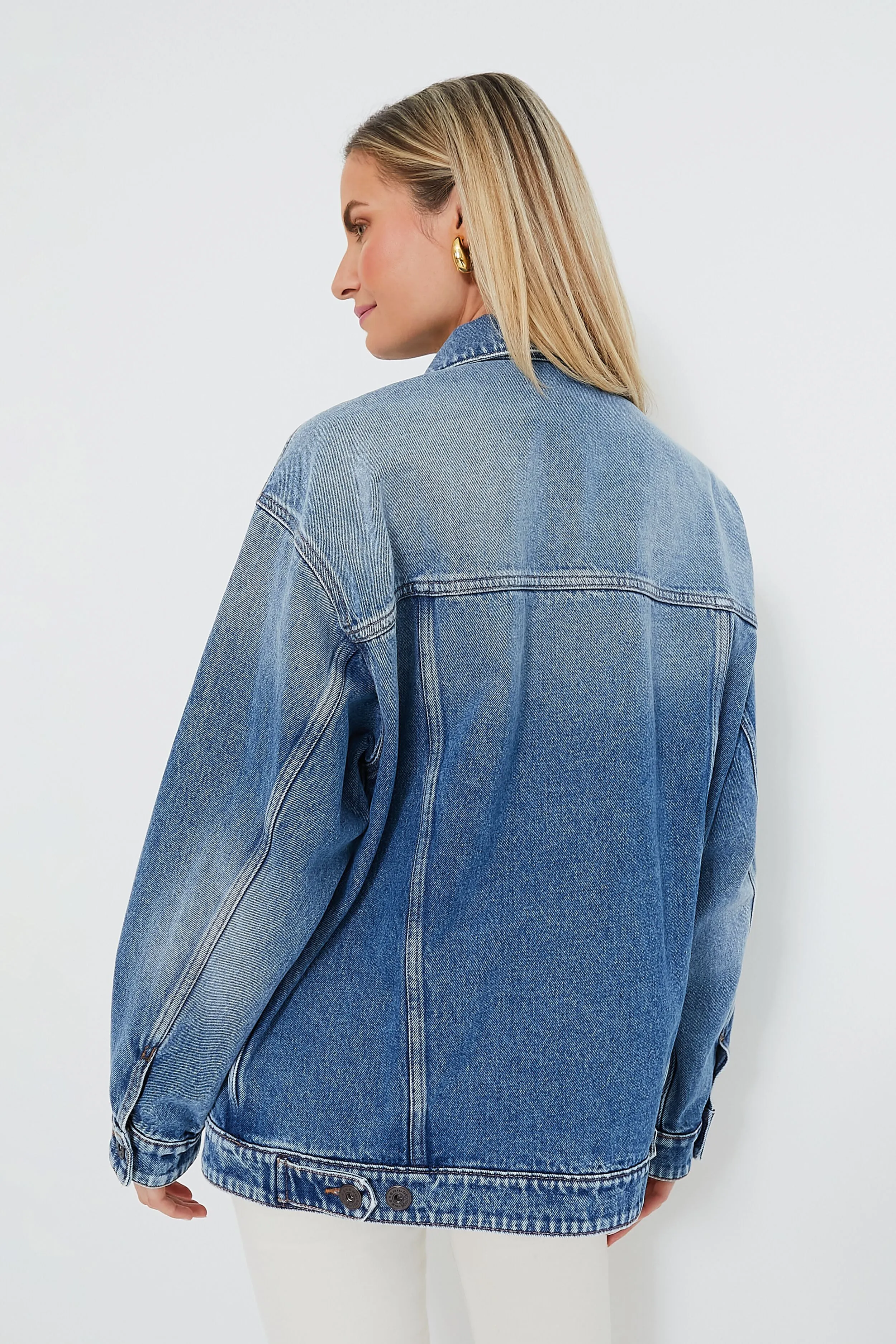 Navy Light Pio Denim Jacket sold by Tuckernuck product image thumbnail 4