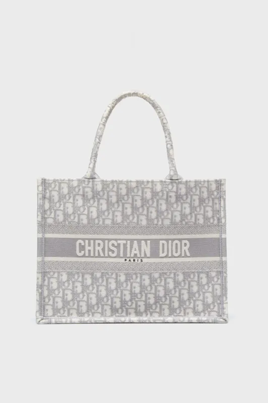 Dior Grey Oblique Medium Book Tote sold by Tuckernuck