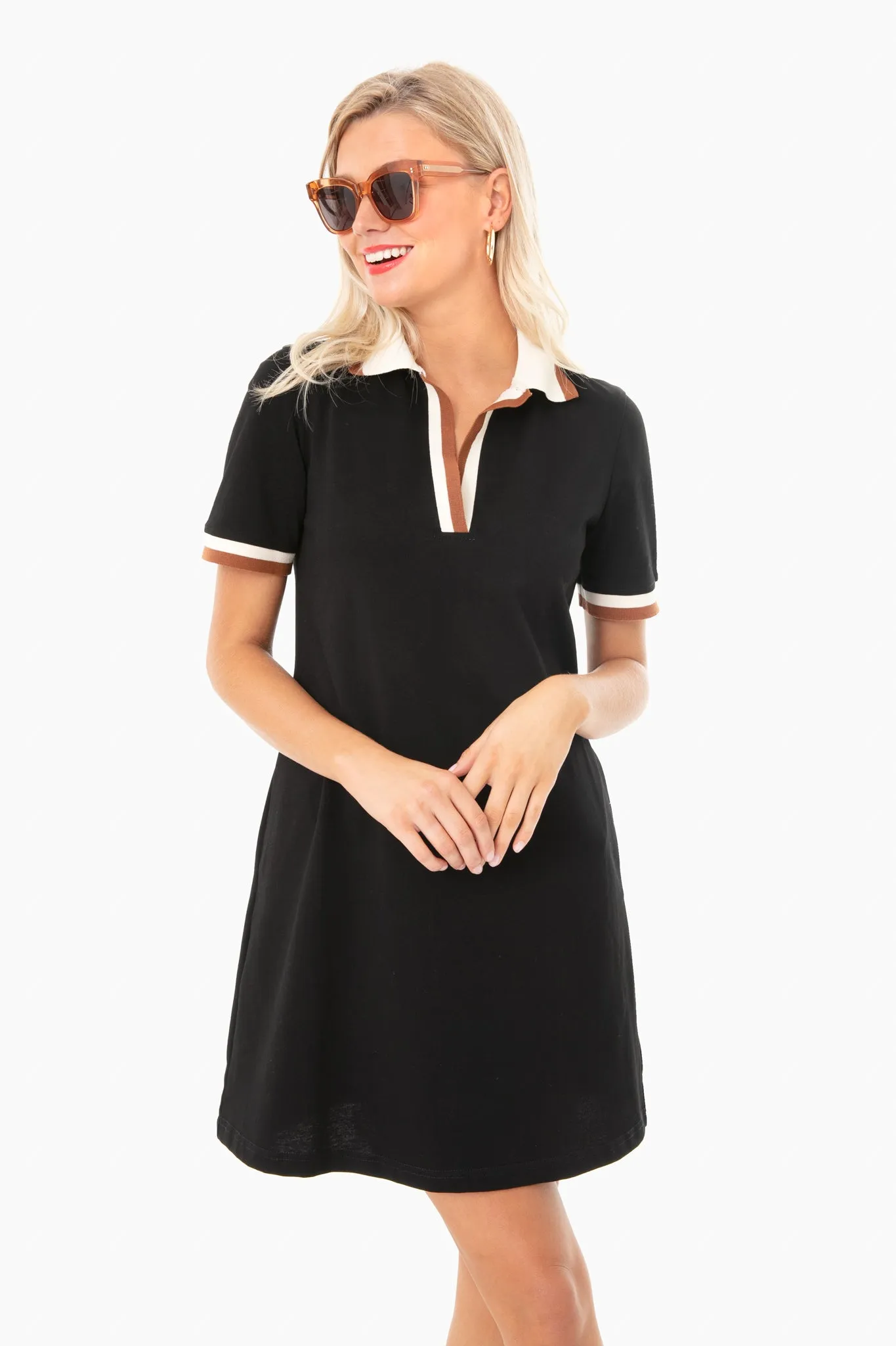 OLD Black Hutton Polo Dress sold by Tuckernuck product image thumbnail 2