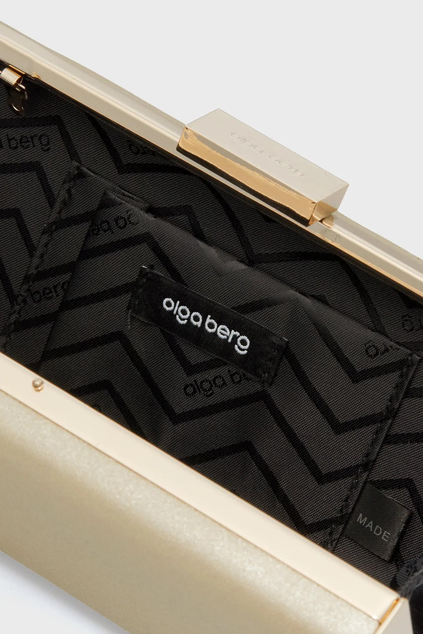 Champagne Precious Metallic Slimline Clutch sold by Tuckernuck product image thumbnail 4