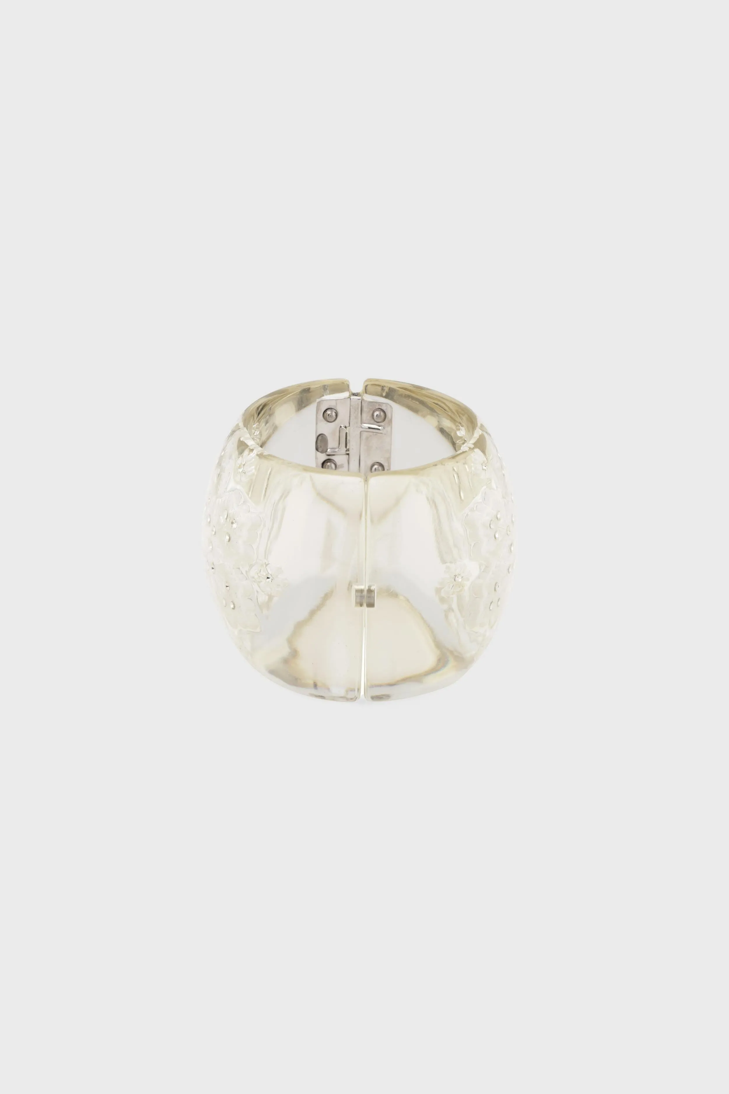 Chanel Vintage Wide Cuff Bracelet 2005 Snowflake Lucite Diamante Crystal 2" sold by Tuckernuck product image thumbnail 3