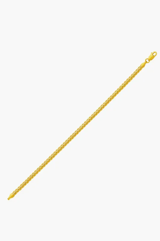 10k Gold Fine Wheat Chain Bracelet sold by Tuckernuck