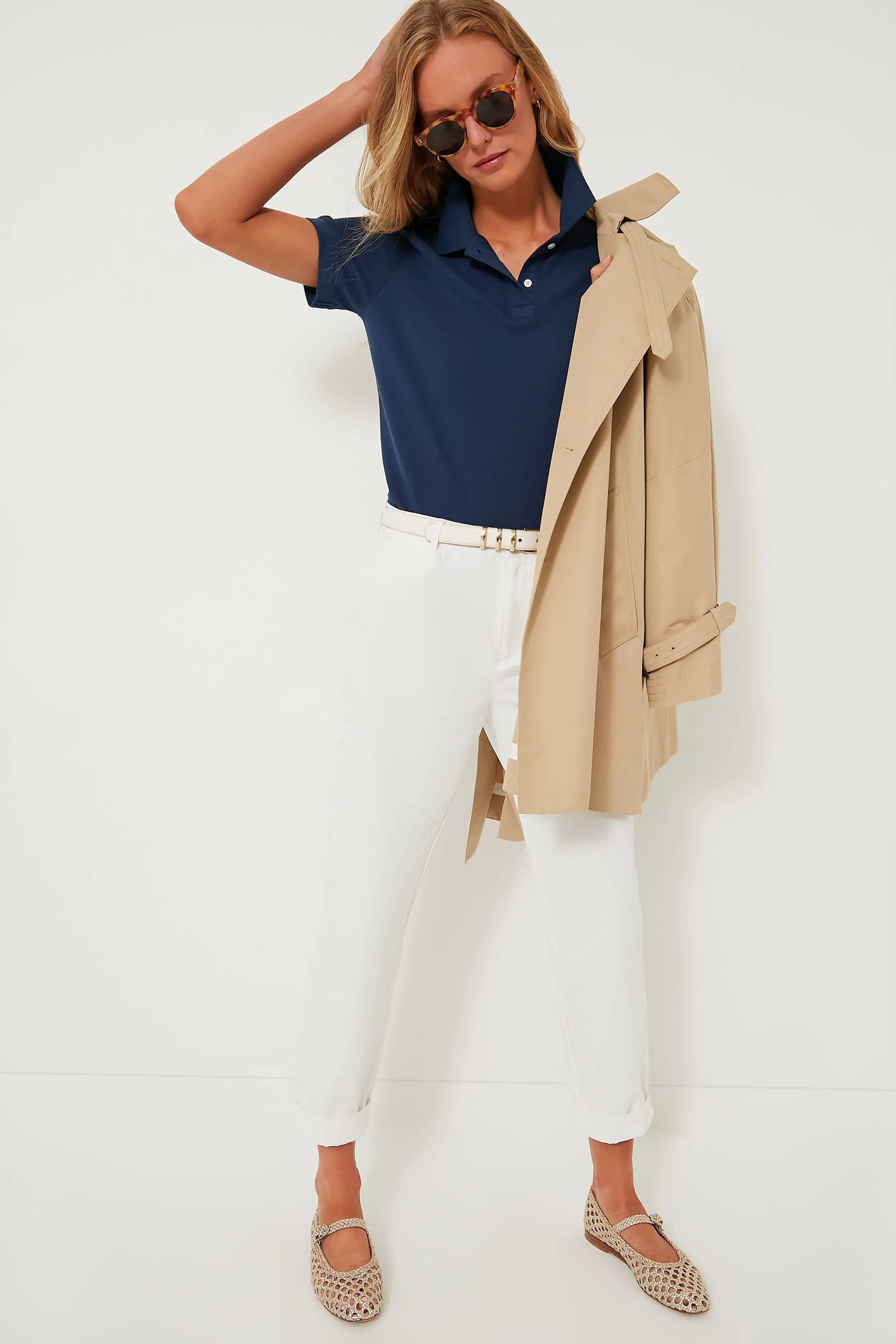 Navy Pique Murray Classic Polo sold by Tuckernuck product image thumbnail 2