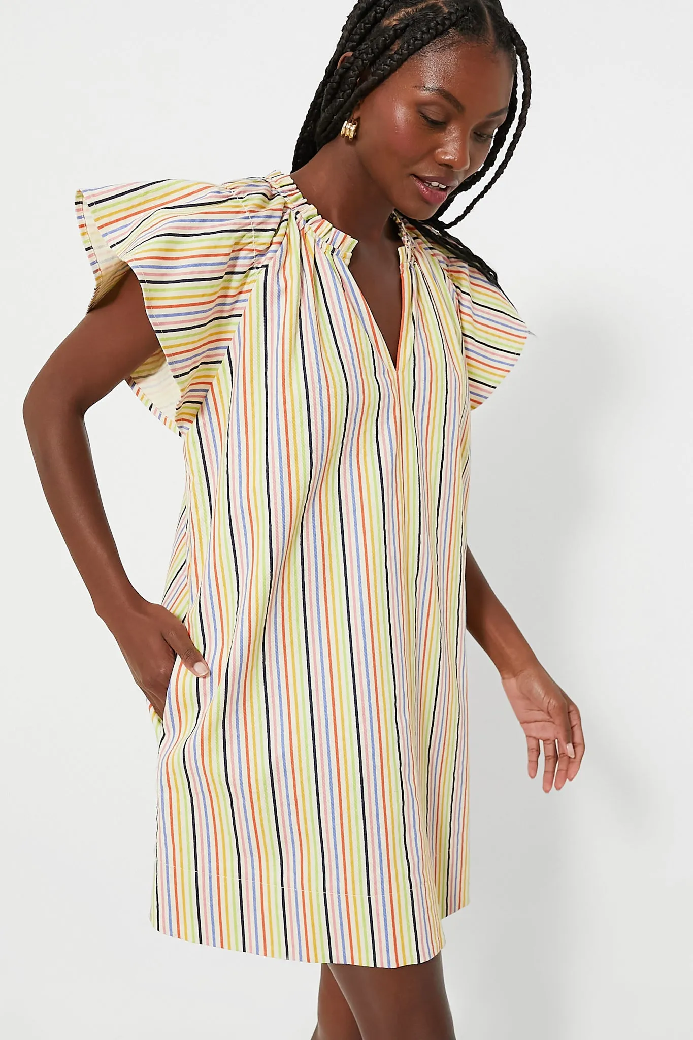 Rainbow Stripe Vivi Dress sold by Tuckernuck product image thumbnail 3
