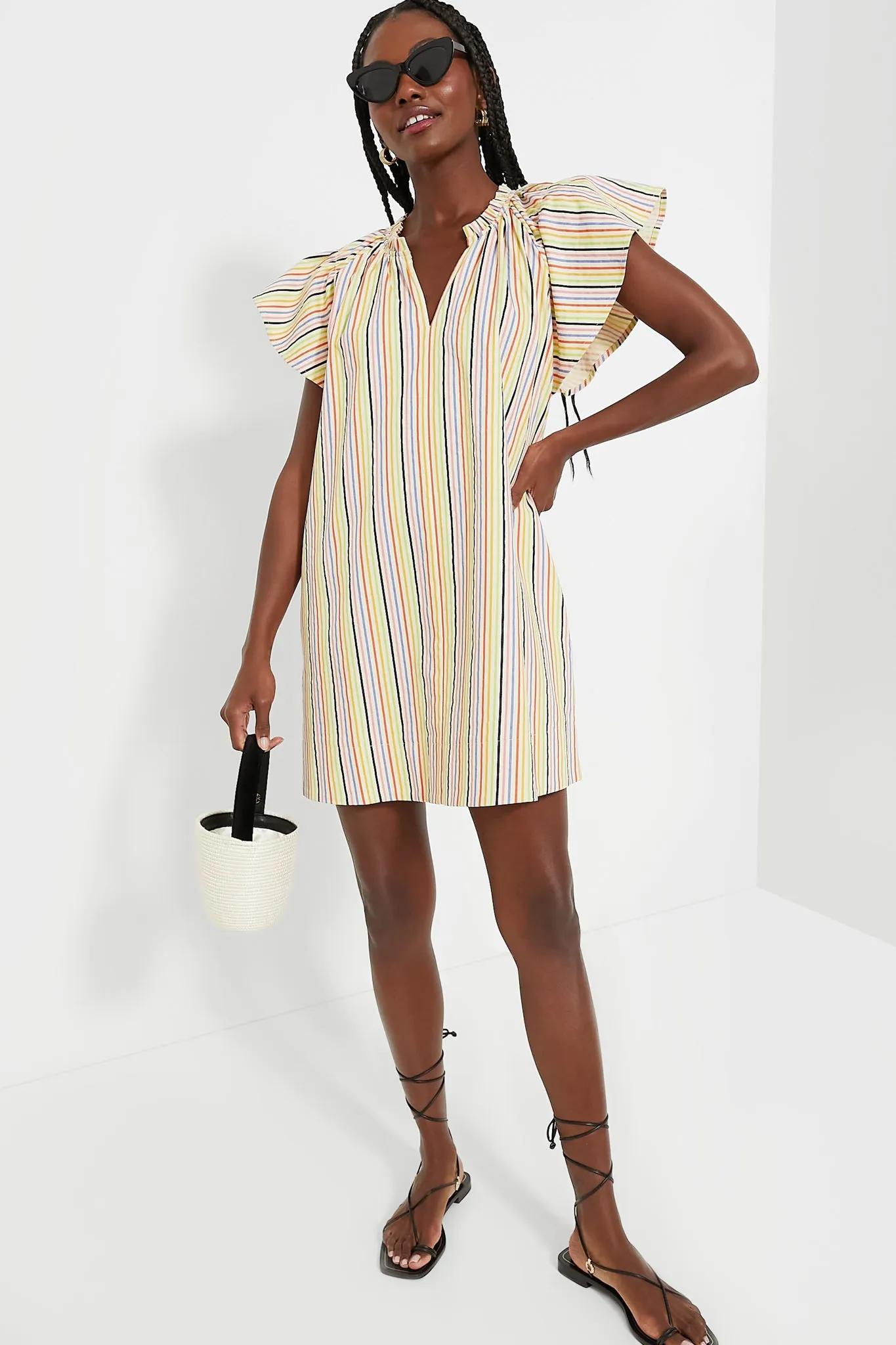 Rainbow Stripe Vivi Dress sold by Tuckernuck