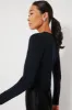 Navy Drape Detail Knit Cardigan sold by Tuckernuck