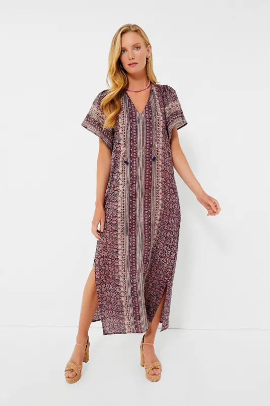 Brown Pink Metallic Angel Kaftan sold by Tuckernuck