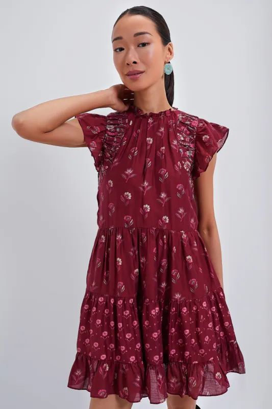 Magenta Famke Print Flutter Sleeve Tunic Dress sold by Tuckernuck