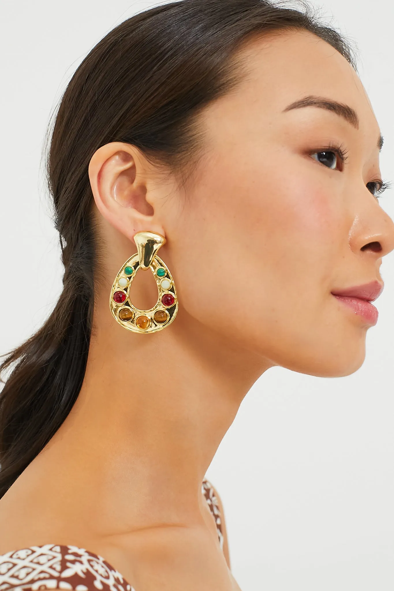 Gold Dahlia Earrings sold by Tuckernuck product image thumbnail 2